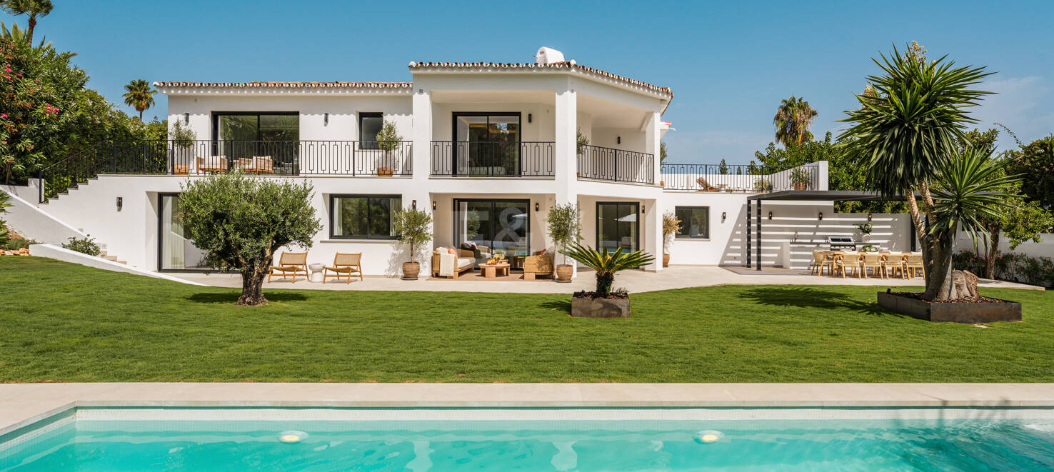 Luxuriöse Modernisierte Villa mit Meerblick an der Goldenen Meile von Marbella