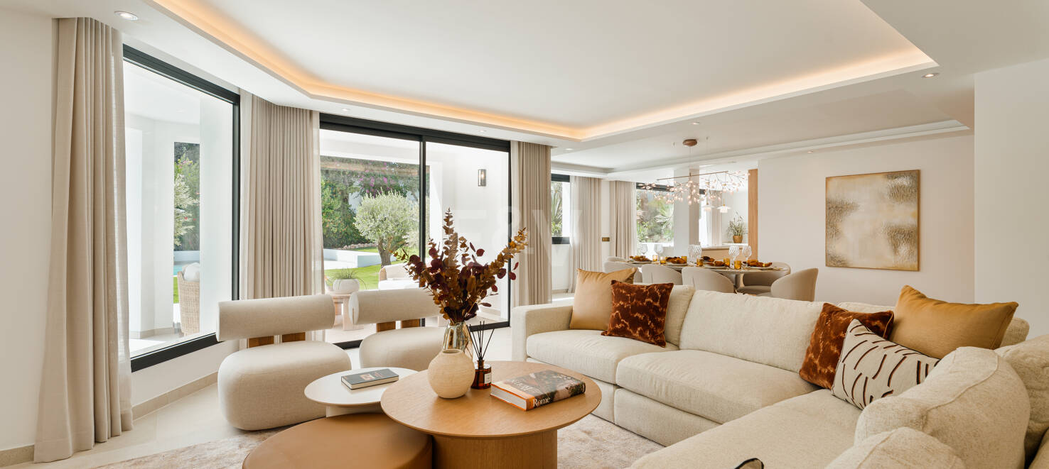 Luxuriöse Modernisierte Villa mit Meerblick an der Goldenen Meile von Marbella