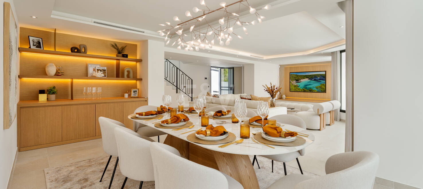 Luxuriöse Modernisierte Villa mit Meerblick an der Goldenen Meile von Marbella