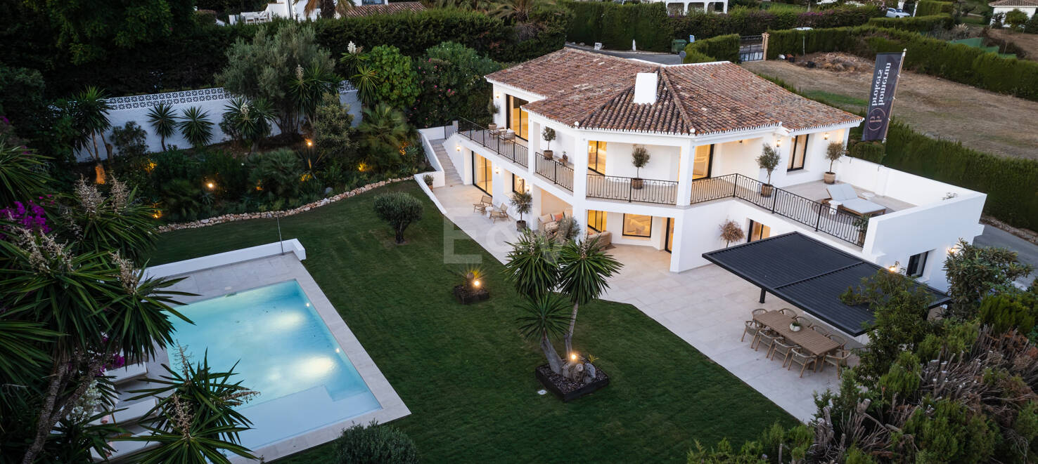 Luxuriöse Modernisierte Villa mit Meerblick an der Goldenen Meile von Marbella