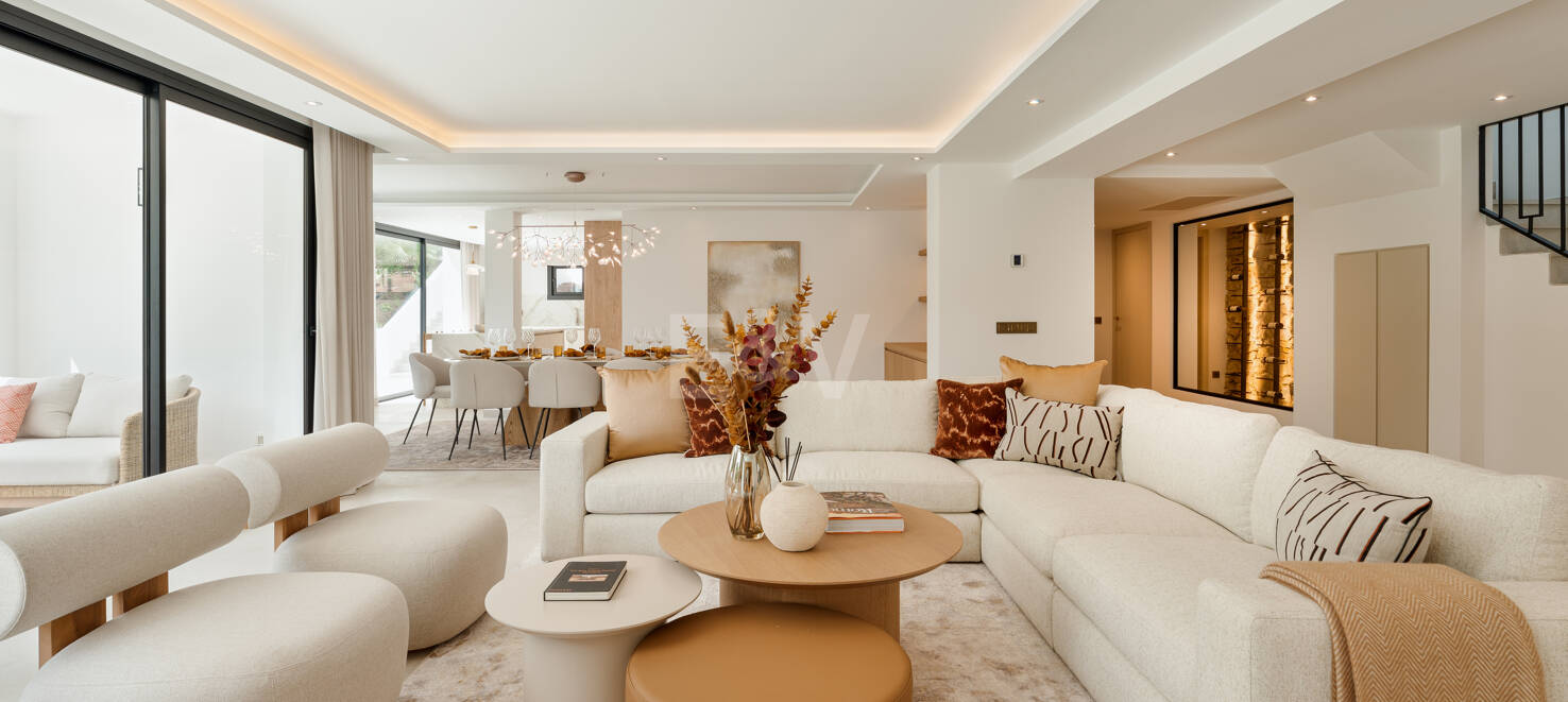 Luxuriöse Modernisierte Villa mit Meerblick an der Goldenen Meile von Marbella