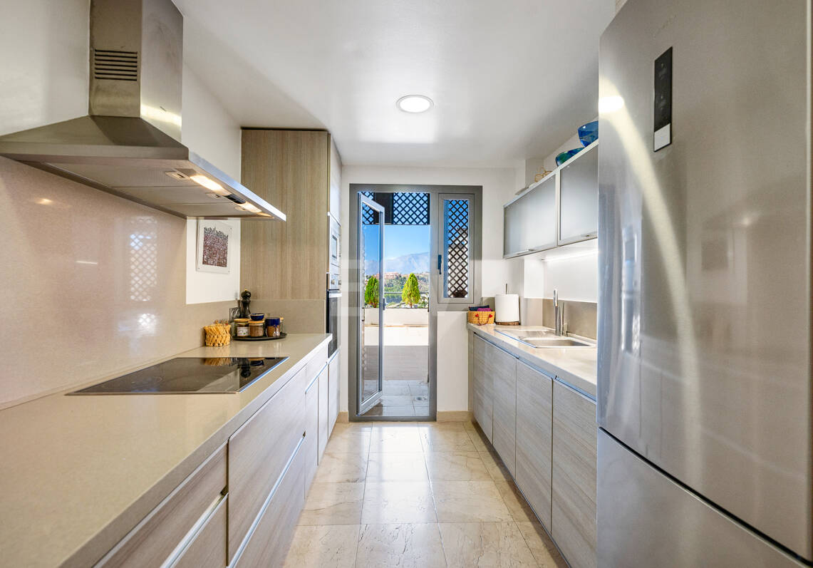 Exclusive Golf Apartment with Large Terrace and Panoramic Golf and Sea Views