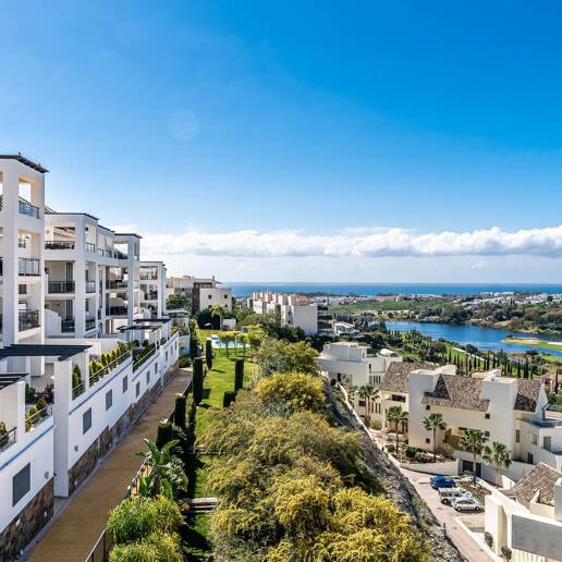 Exclusive Golf Apartment with Large Terrace and Panoramic Golf and Sea Views