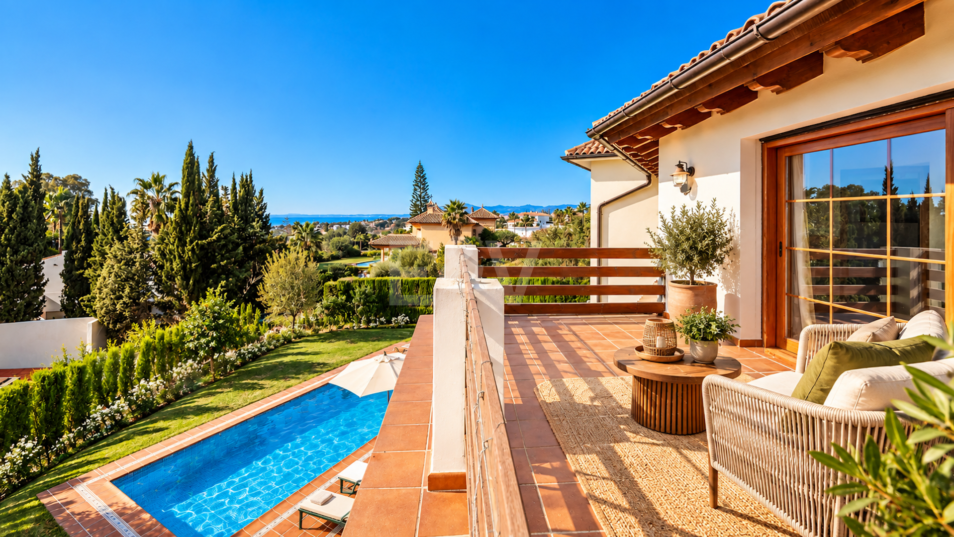 Élégante villa méditerranéenne avec vue sur la mer à El Rosario