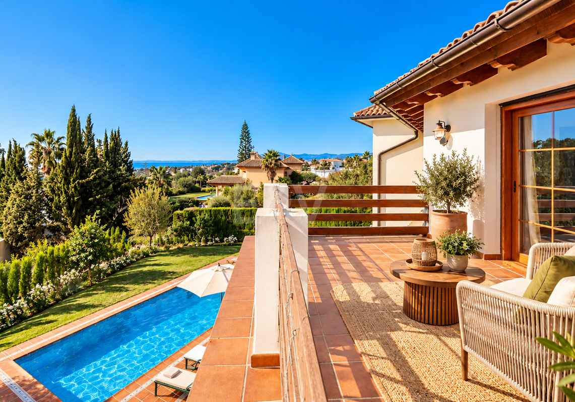 Élégante villa méditerranéenne avec vue sur la mer à El Rosario