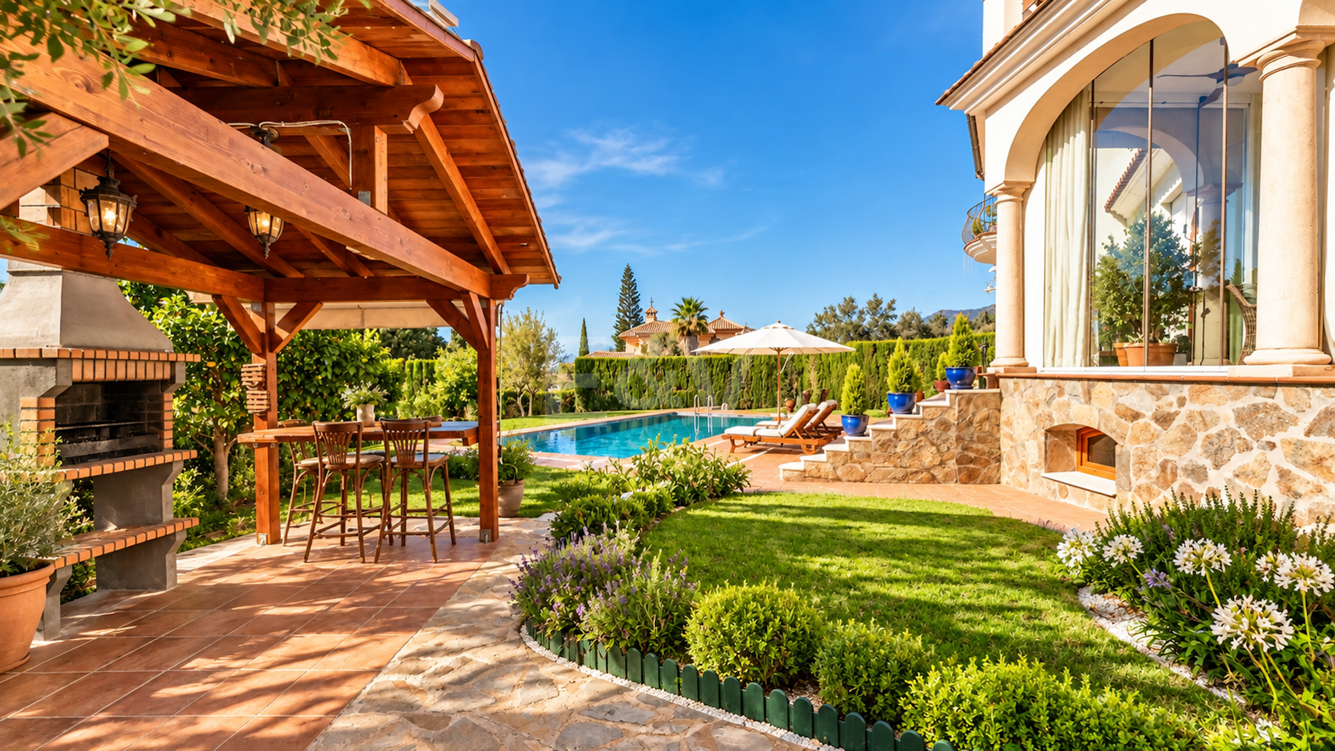 Élégante villa méditerranéenne avec vue sur la mer à El Rosario