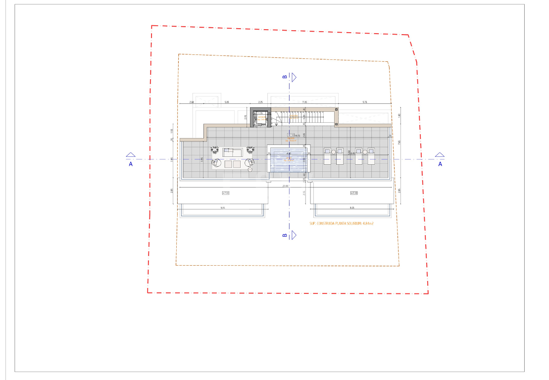 Terrain, projet et licence pour construire une villa moderne près de la plage