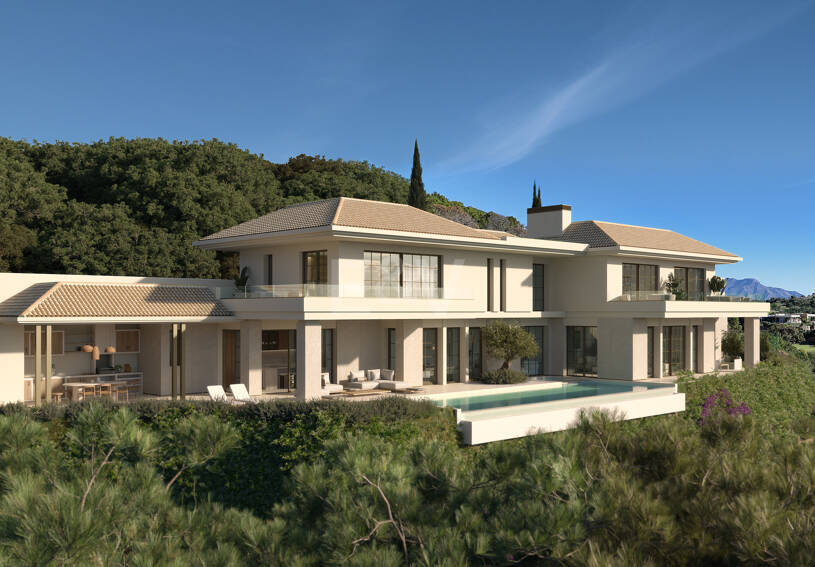 Villa hors plan de luxe dans un complexe de golf prestigieux avec 24h de sécurité