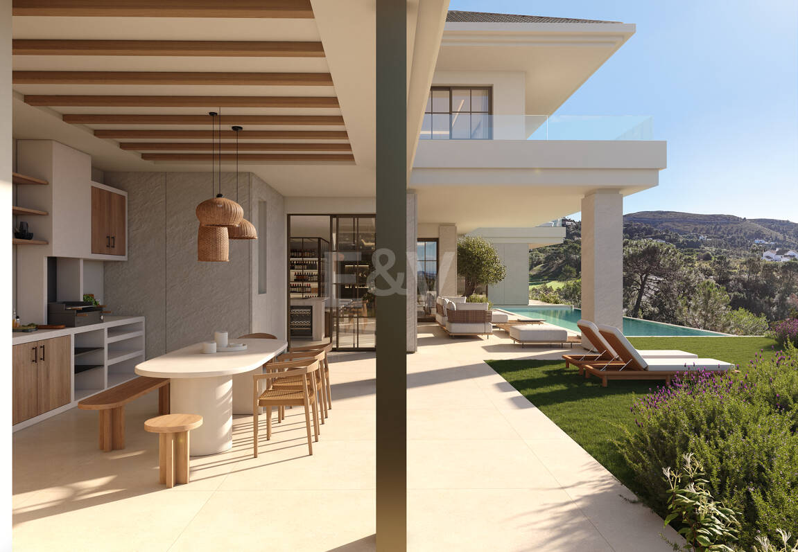 Villa hors plan de luxe dans un complexe de golf prestigieux avec 24h de sécurité