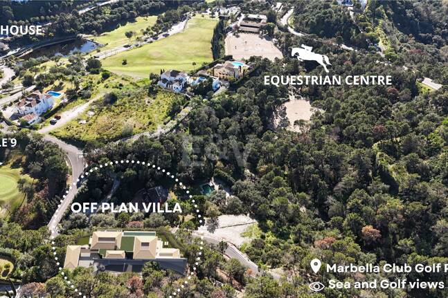 Villa hors plan de luxe dans un complexe de golf prestigieux avec 24h de sécurité