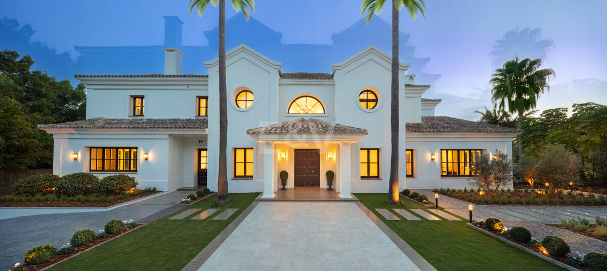 Villa de estilo clásico con vistas al mar