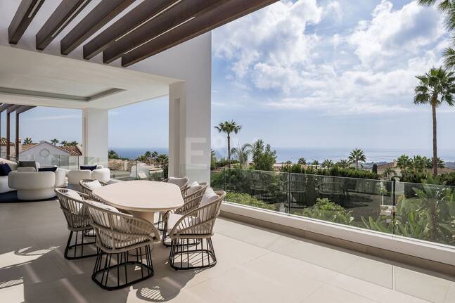 Sierra Blanca Contemporary Villa with Mediterranean Views
