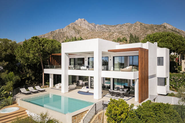 Sierra Blanca Contemporary Villa with Mediterranean Views