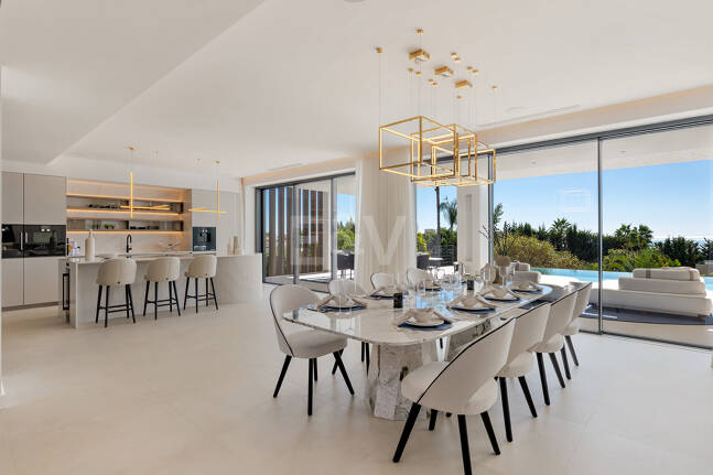 Sierra Blanca Contemporary Villa with Mediterranean Views