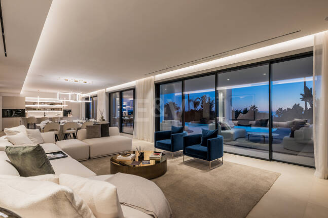 Sierra Blanca Contemporary Villa with Mediterranean Views