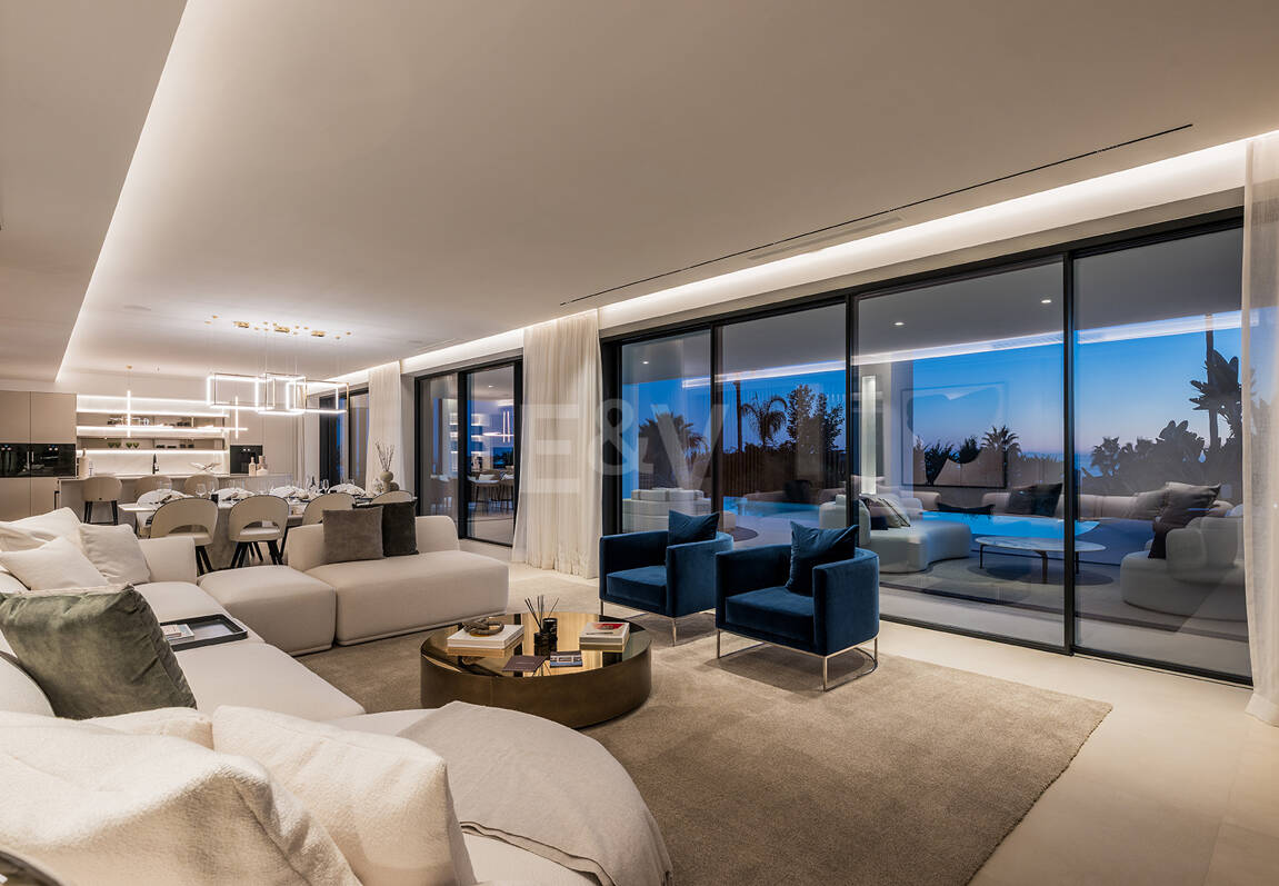 Sierra Blanca Contemporary Villa with Mediterranean Views