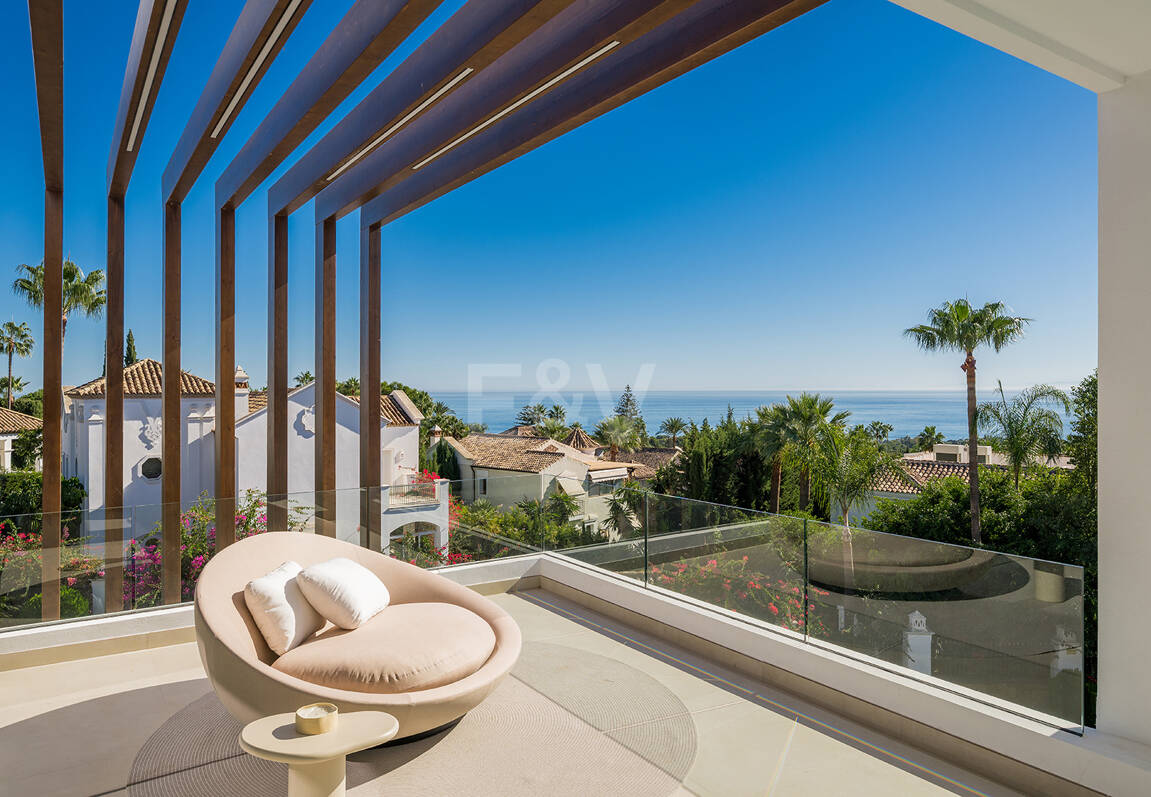 Sierra Blanca Contemporary Villa with Mediterranean Views