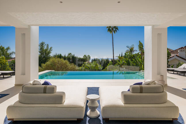 Sierra Blanca Contemporary Villa with Mediterranean Views