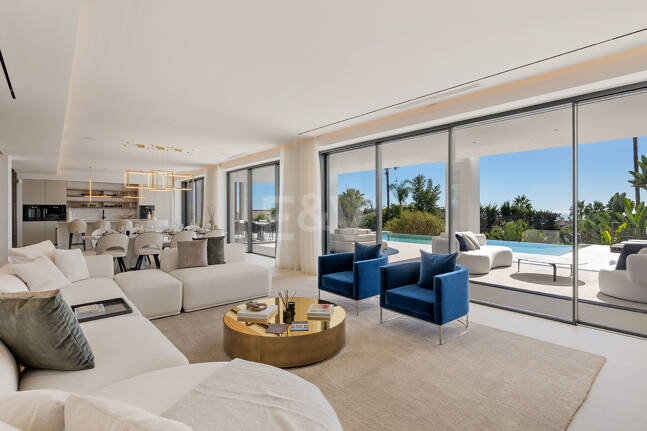 Sierra Blanca Contemporary Villa with Mediterranean Views