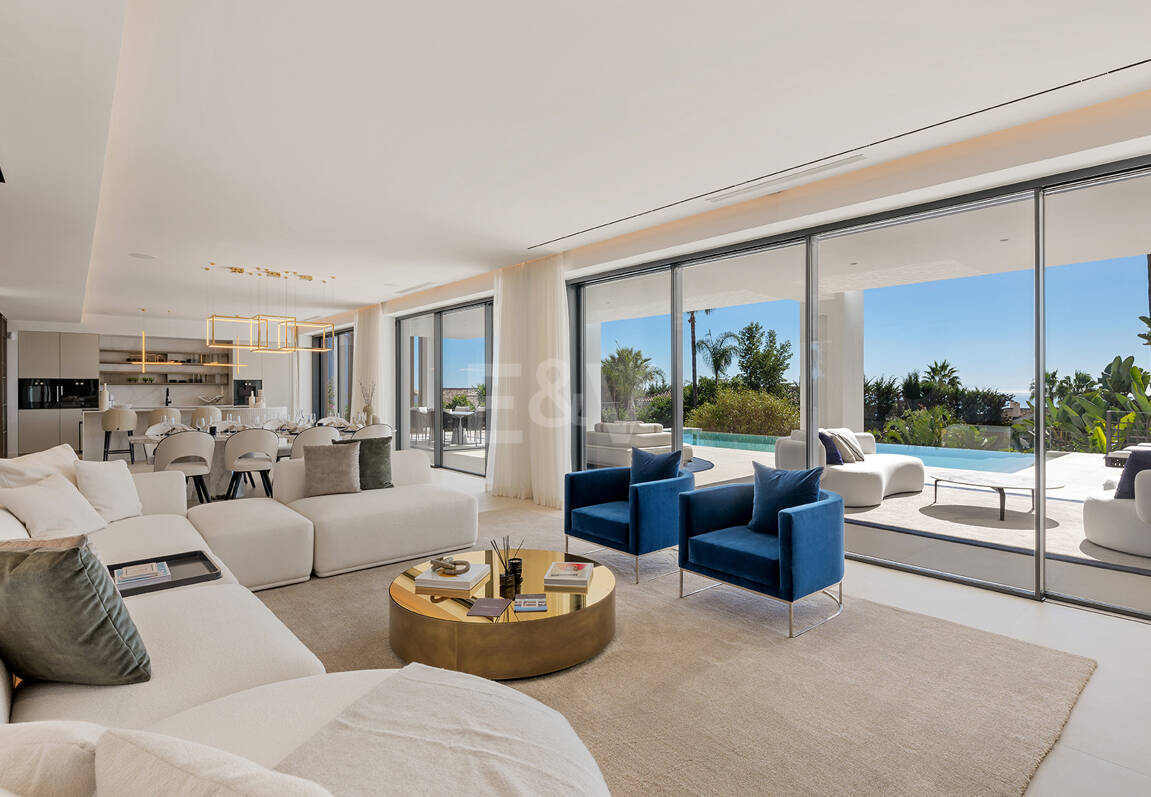 Sierra Blanca Contemporary Villa with Mediterranean Views