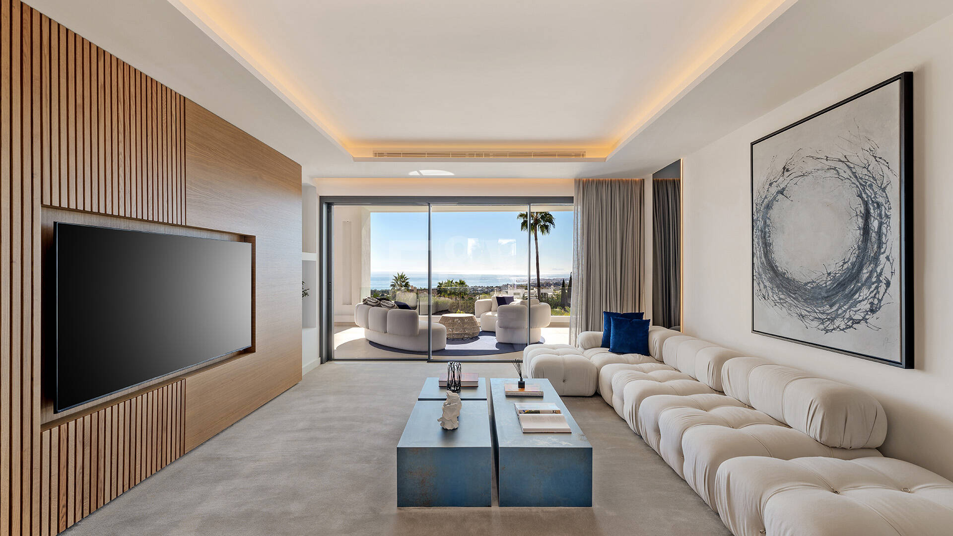 Sierra Blanca Contemporary Villa with Mediterranean Views