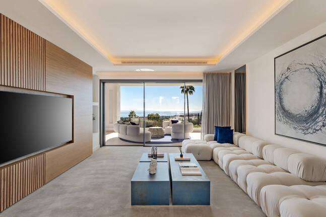 Sierra Blanca Contemporary Villa with Mediterranean Views