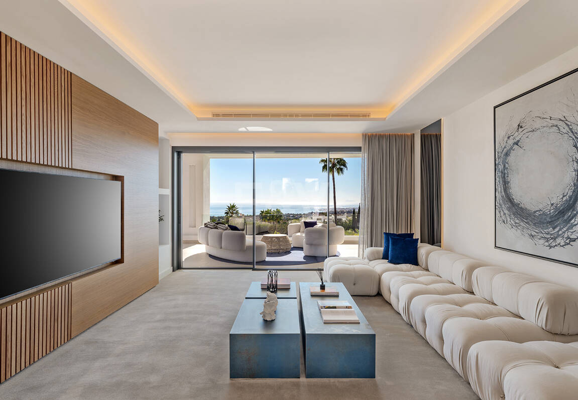 Sierra Blanca Contemporary Villa with Mediterranean Views