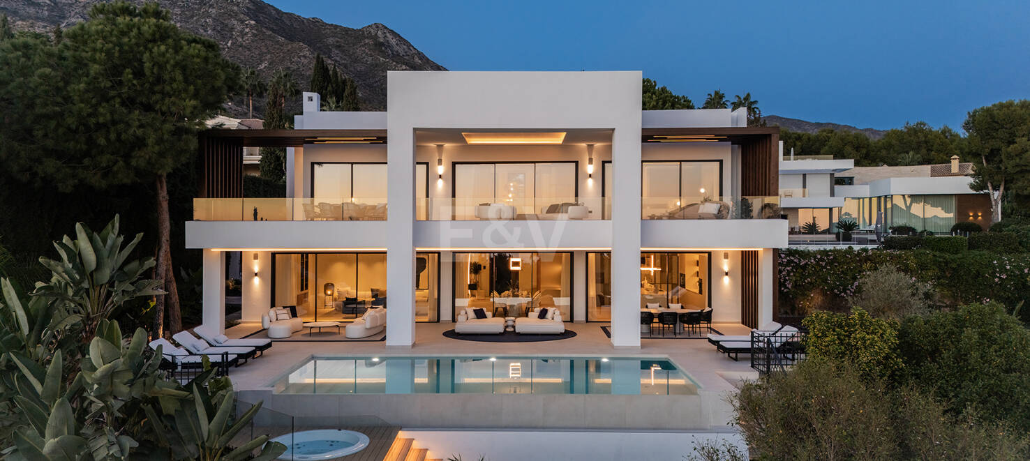 Sierra Blanca villa contemporánea con vistas al mediterráneo