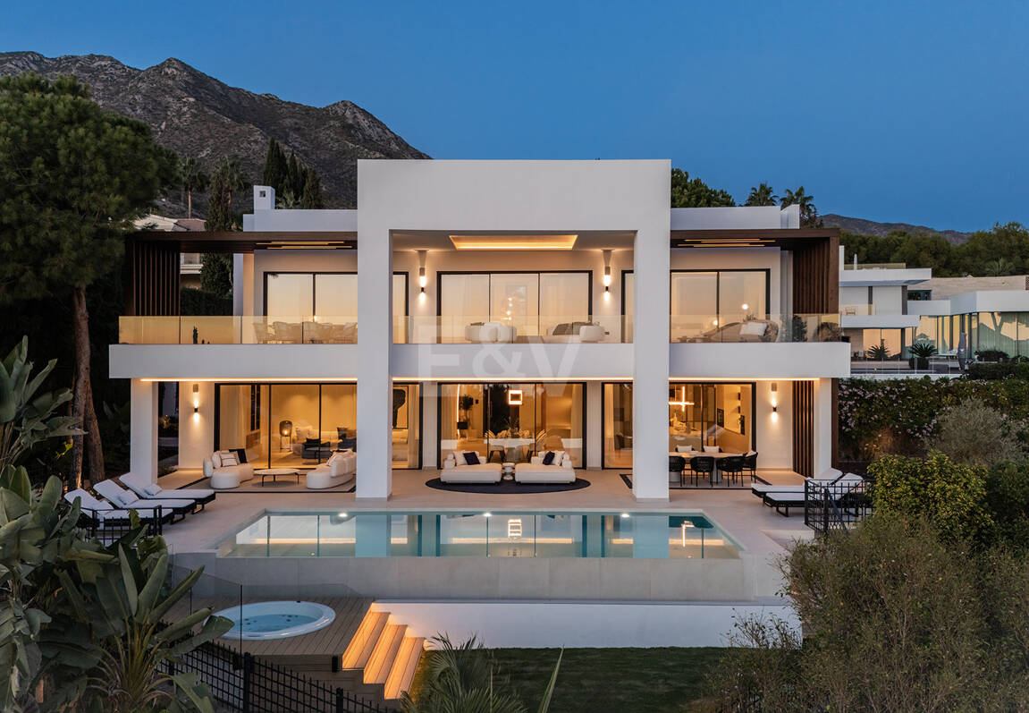 Sierra Blanca Contemporary Villa with Mediterranean Views