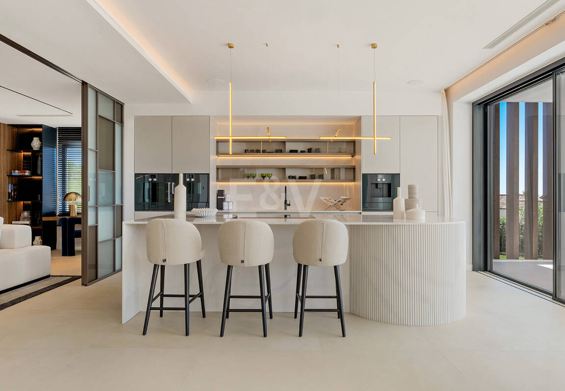 Sierra Blanca Contemporary Villa with Mediterranean Views