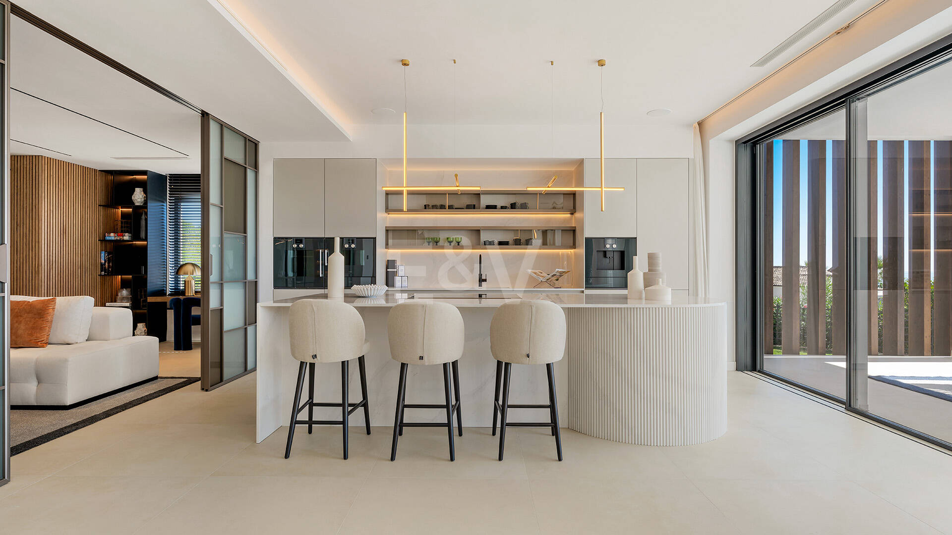 Sierra Blanca Contemporary Villa with Mediterranean Views