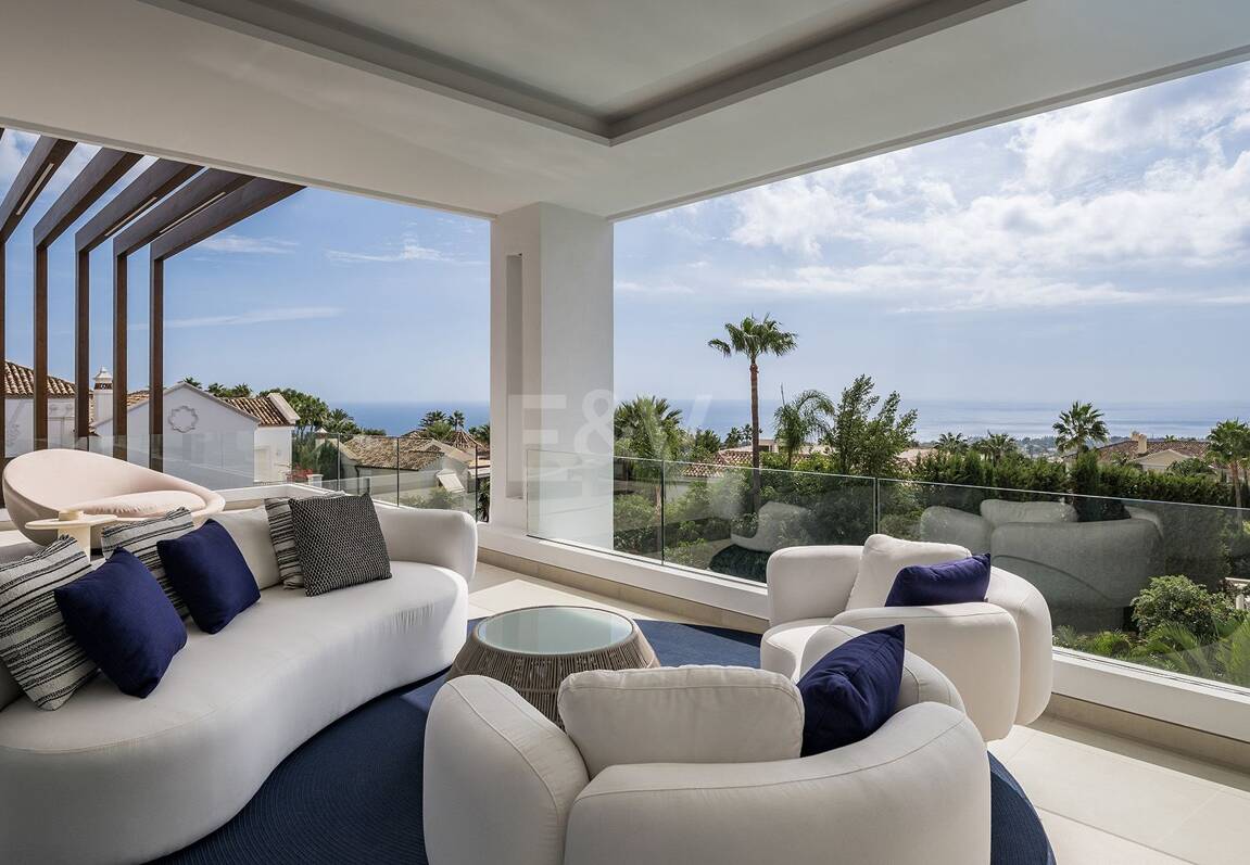 Sierra Blanca Contemporary Villa with Mediterranean Views