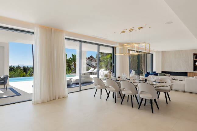 Sierra Blanca Contemporary Villa with Mediterranean Views