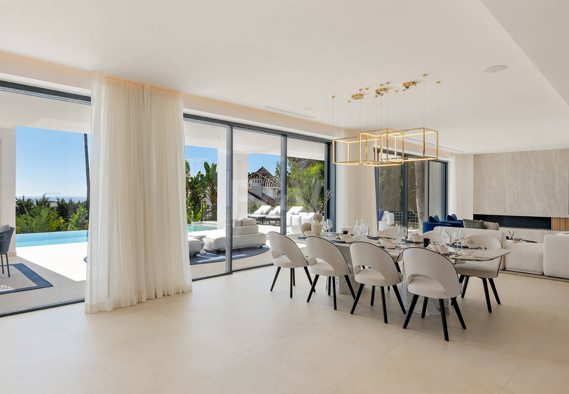 Sierra Blanca Contemporary Villa with Mediterranean Views