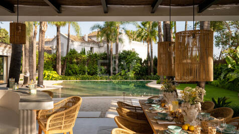 Hidden Tropical Oasis with Cave Spa and Cascading Waterfall