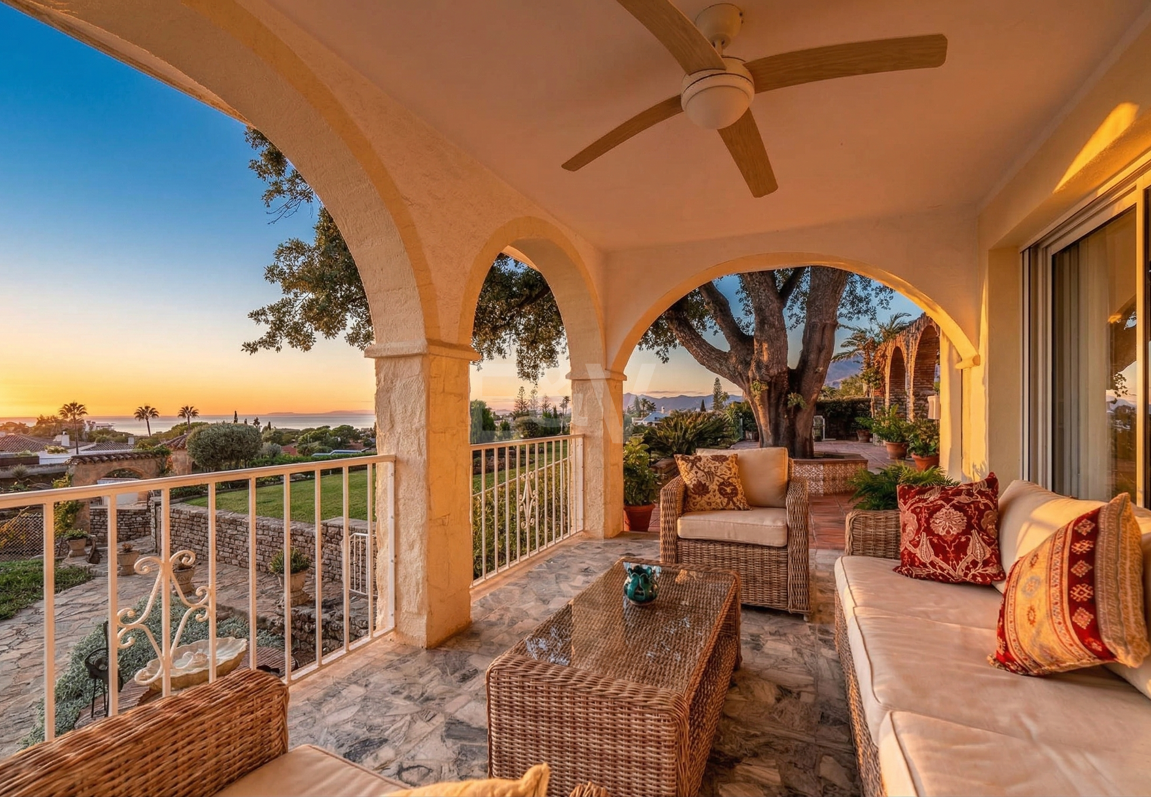 Villa mit außergewöhnlichem Panoramablick auf das Meer