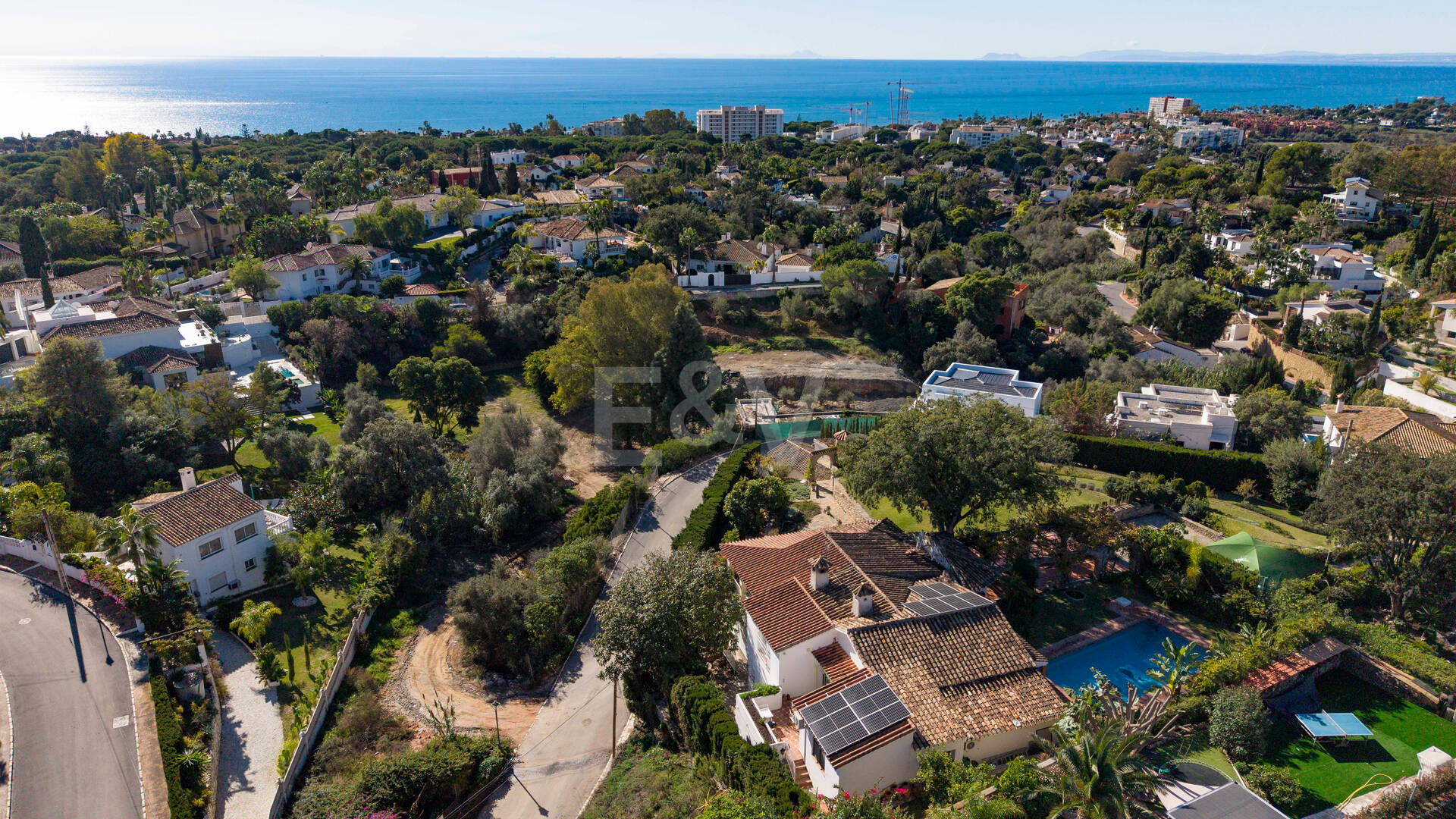 Villa mit außergewöhnlichem Panoramablick auf das Meer