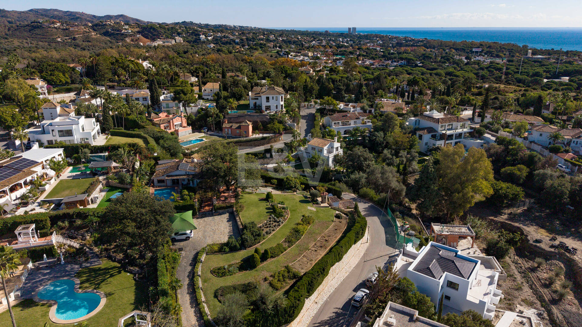 Villa mit außergewöhnlichem Panoramablick auf das Meer