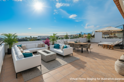 Bright Villa with Panoramic Sea Views and Rooftop Solarium