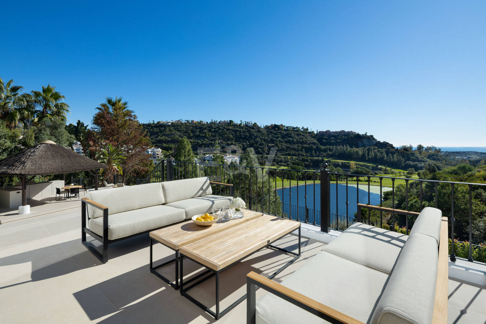 Frontline Golf Luxury with Panoramic Sea, Lake & Mountain Views in Los Arqueros