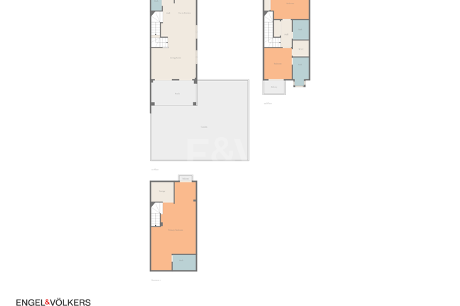 Corner Townhouse with Garden and Independent apartment