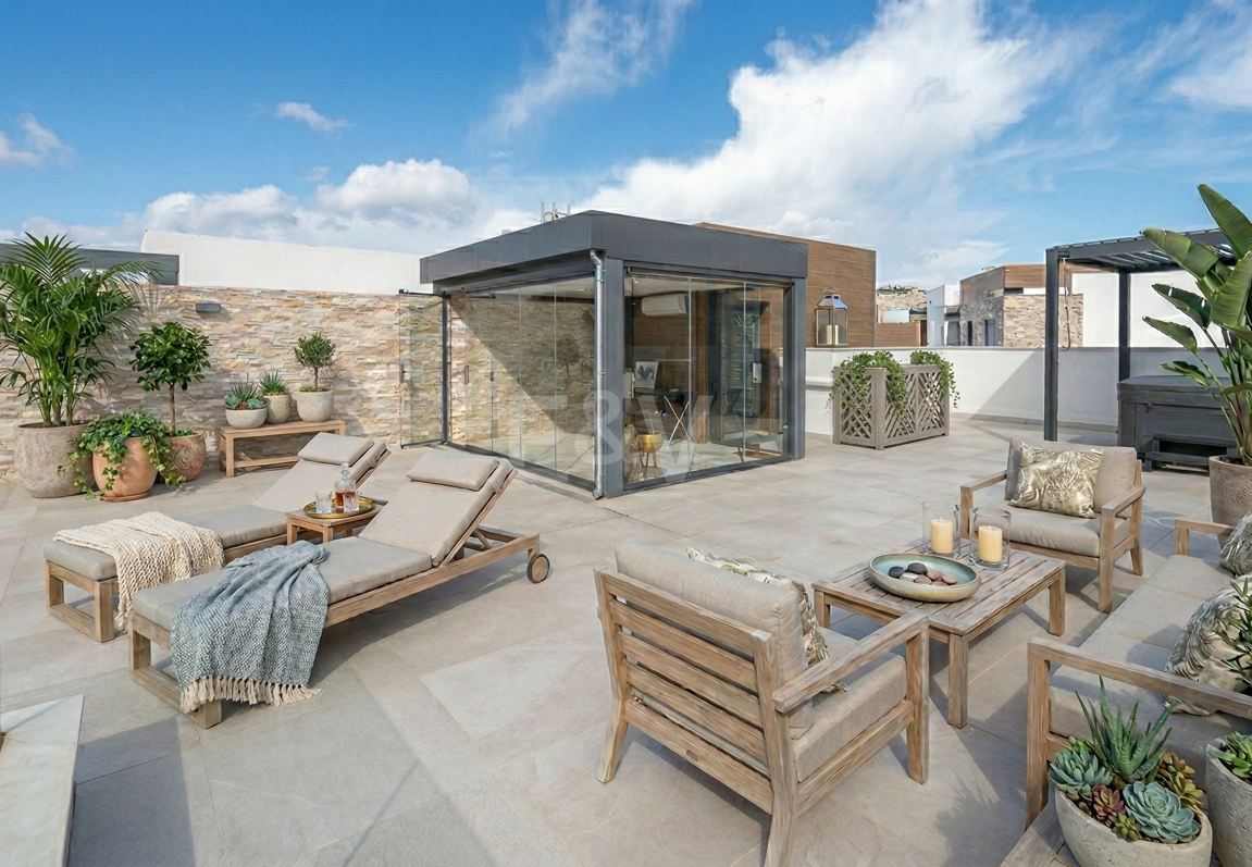 Modernes Penthouse mit Dachterrasse