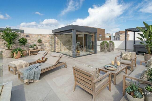 Ático moderno con terraza en la azotea