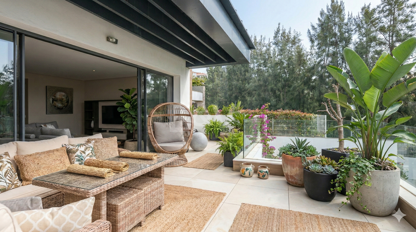 Modernes Penthouse mit Dachterrasse