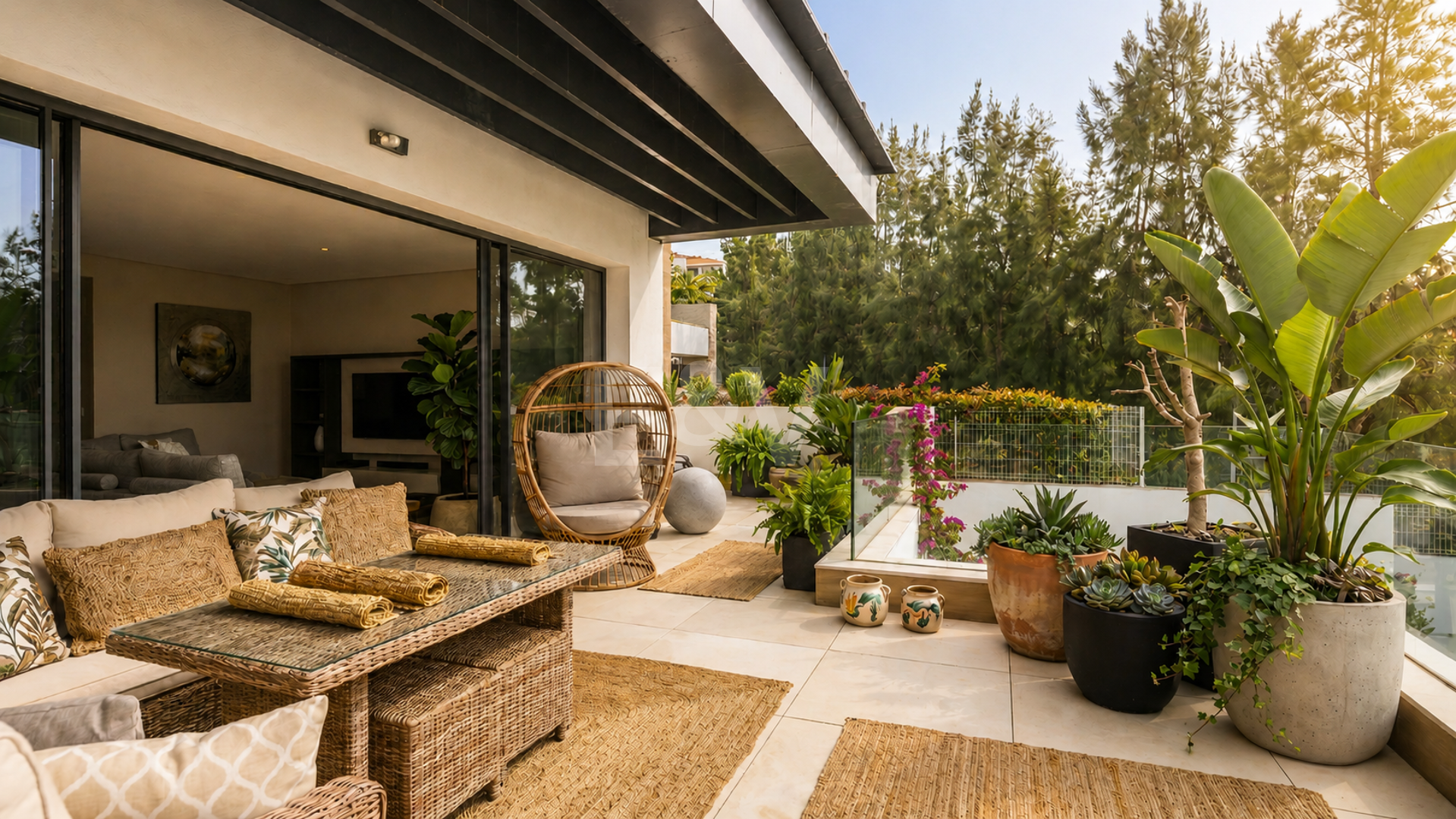 Modernes Penthouse mit Dachterrasse