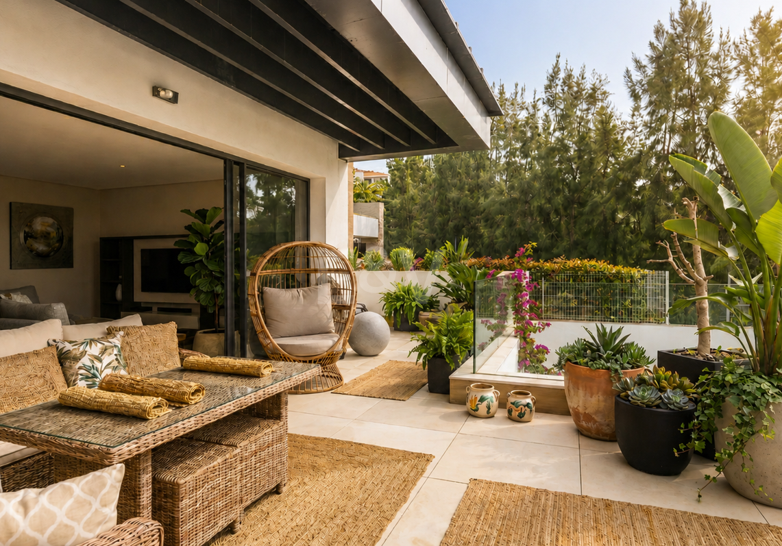 Ático moderno con terraza en la azotea