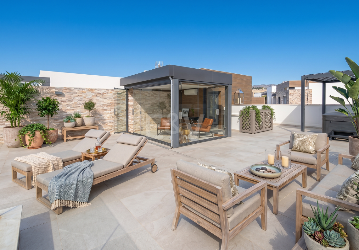 Ático moderno con terraza en la azotea