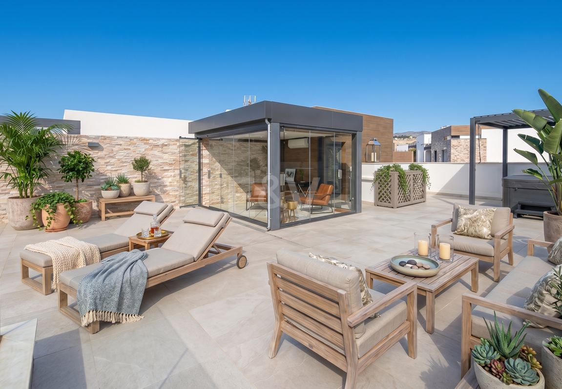 Modernes Penthouse mit Dachterrasse