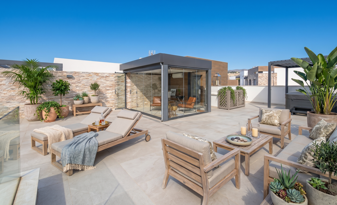 Modern Penthouse med Rooftop Terrace