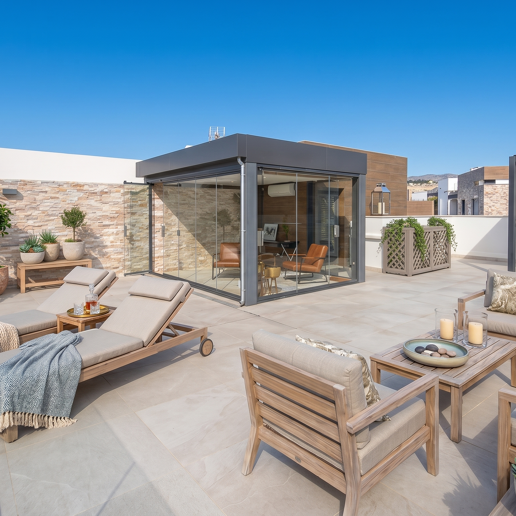 Modern Penthouse med Rooftop Terrace